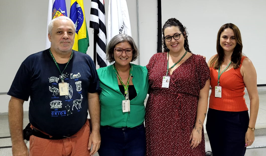 Imagem 2 – Professores Ricardo Plaza, Palloma Ribeiro, Rebeca Chamorro e Samara Salamene