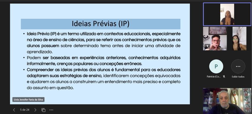 Imagem 5 – Slide sobre o conceito de Ideia Prévia