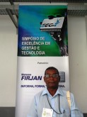 O aluno de ADS Eulício Fonseca Jr. durante o IX SEGeT