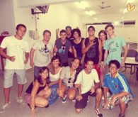 Integrantes do DCE do campus Caraguatatuba, organizadores da 1ª Gincana Caloureira