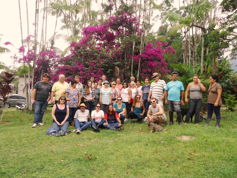 Participantes do curso de horticultura