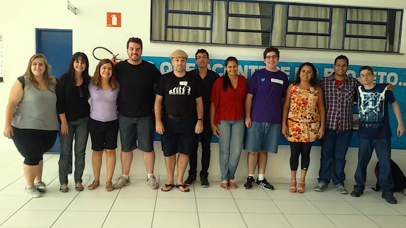 Equipe do IFSP com professores e gestores do CIDE Tinga