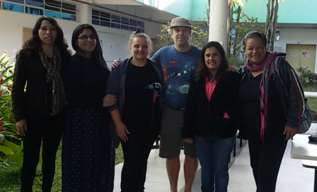 Professores Rosana, Vanessa, Sibele, Ricardo, Rita e Gilda, no período da manhã