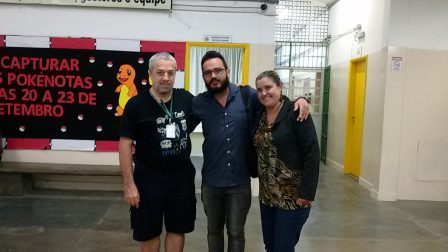 Professores Ricardo, Vitor e Daiana
