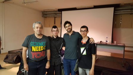 Professor Ricardo, Rafael, Carlos Ruas e André
