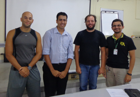 Wilton com professores Ronaldo, Renato Douglas e Rafael Nogueira