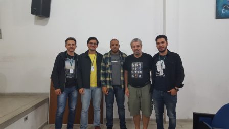 Professores Jurandi, Rafael, Tiago, Ricardo e Alex