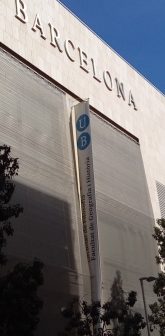 Detalhe do prédio da Faculdade de Geografia e História da Universidade de Barcelona 