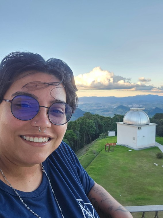 Imagem 2 Nicoli no Observatório do Pico dos Dias OPD