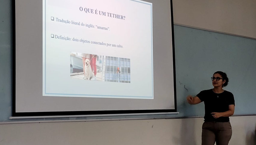 Imagem 23 Palestra da professora Alessandra Ferraz da Silva Ferreira