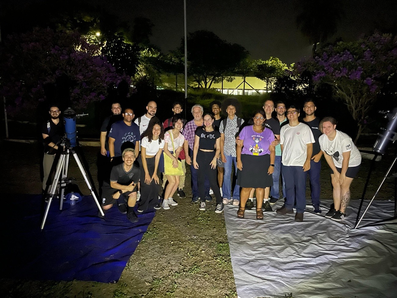 Imagem 27 Participantes que realizaram as observações com telescópios