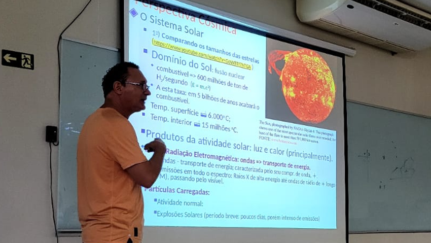 Imagem 33 Palestra do professor Antonio Gil Vicente de Brum