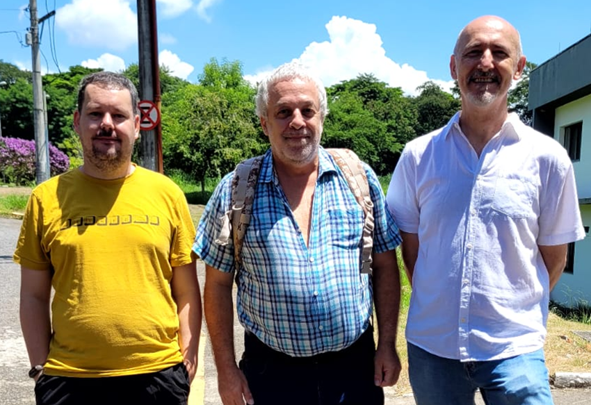 Imagem 5 Professores Rafael Sfair Ricardo Plaza e Othon Winter