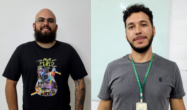 Imagem 1 Allan Ferraz e professor Alex Lino