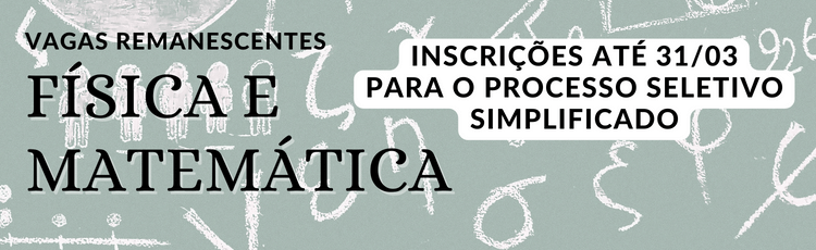 Inscrições até 31/03 para o processo seletivo
