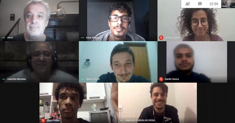 Ricardo, Kaue, Larissy, Gabriela, Rafael, Danilo, Higor e Vinicius