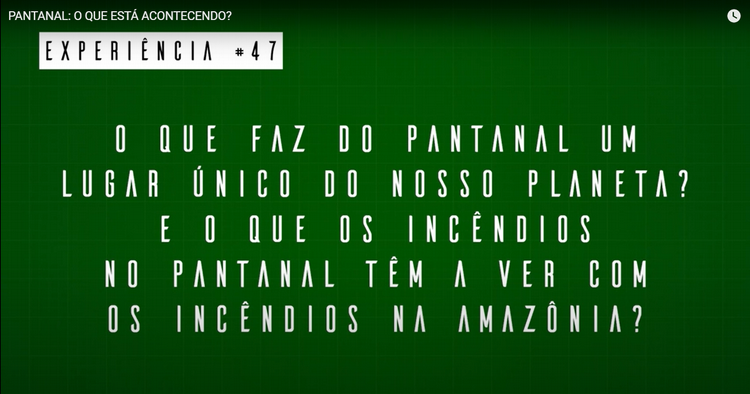 Foto: Cena do vídeo Pantanal: O que está acontecendo? do canal Meteoro Brasil do YouTube