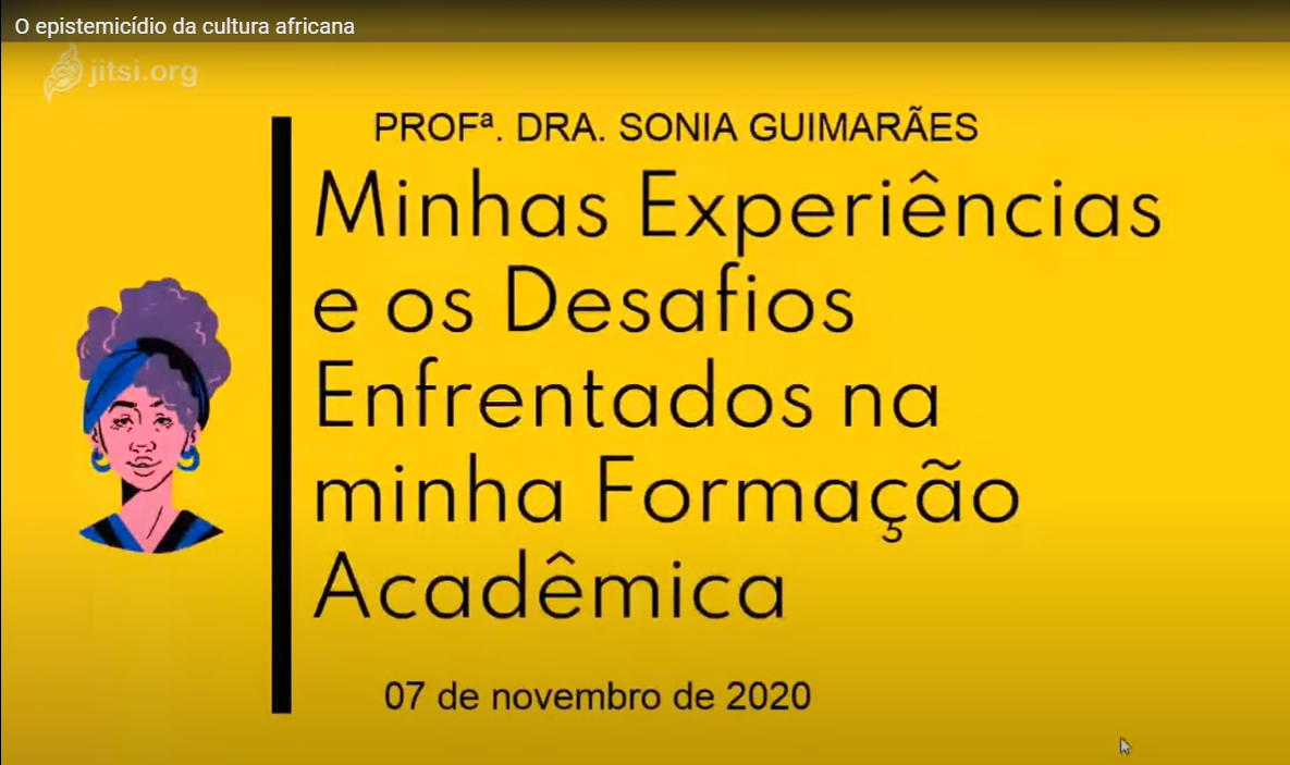 Foto: Slide de Abertura da Apresentação da Professora Sonia Guimarães