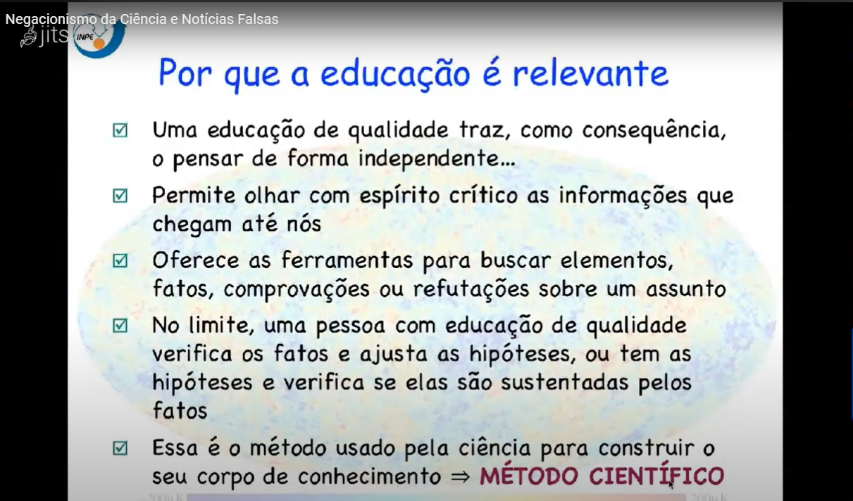 Foto: Slide da apresentação feita pelo professor Carlos Alexandre