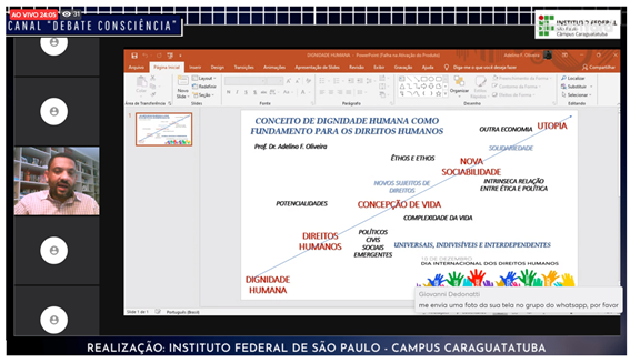 Imagem 5 - Slide apresentado pelo professor Adelino