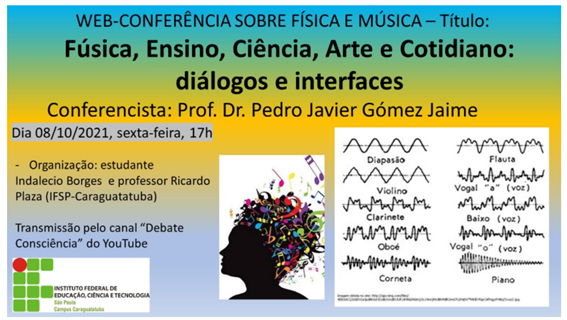 Imagem 4 - Cartaz de divulgação desse evento sobre as relações entre Física e Música