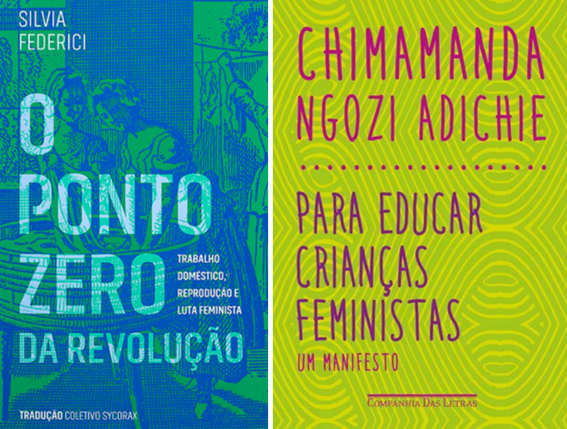 Imagem 5 - Capa de dois livros recomendados pela professora Taluana