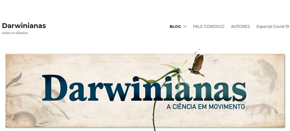 Imagem 6 - Blog Darwinianas que conta com contribuições do professor Charbel