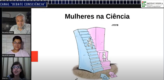 Imagem 4 -Início da apresentação da professora Márcia