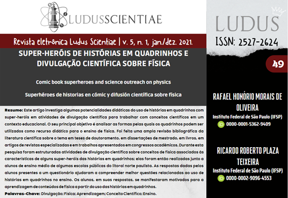 Imagem 2 – Início do artigo publicado na revista Ludus Scientia