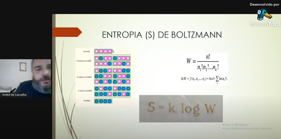 Imagem 5 – Slide sobre o conceito de entropia de acordo com Boltzmann