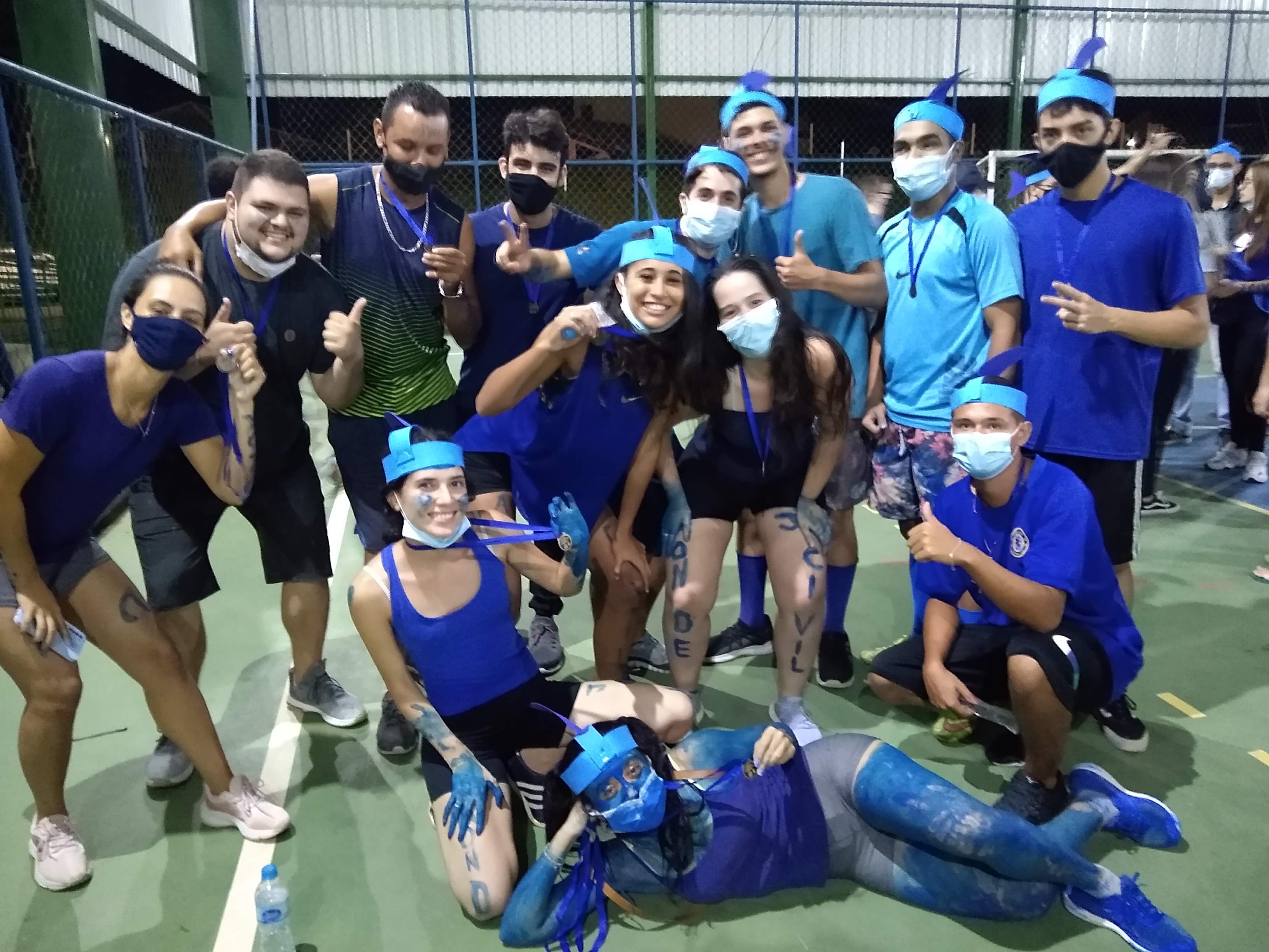 Foto 3 – Equipe Azul nos I Jogos Concretos da Engenharia Civil IFSP CAR