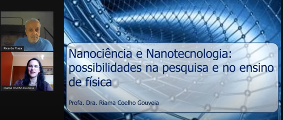 Imagem 3 – Slide inicial da apresentação da professora Riama