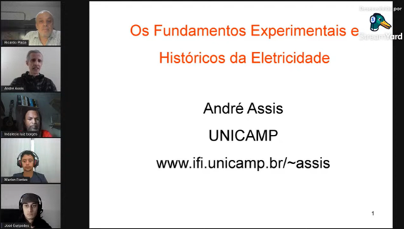 Imagem 3 – Slide inicial da apresentação do professor André