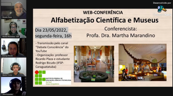 Imagem 3 – Slide inicial da apresentação da professora Martha