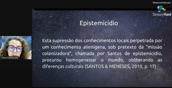 Imagem 5 – Slide sobre o Epistemicídio