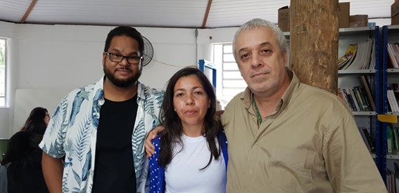Imagem 5 – Professores João, Andryelly e Ricardo