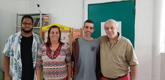 Imagem 6 – Professores João, Janaina, Thiago e Ricardo