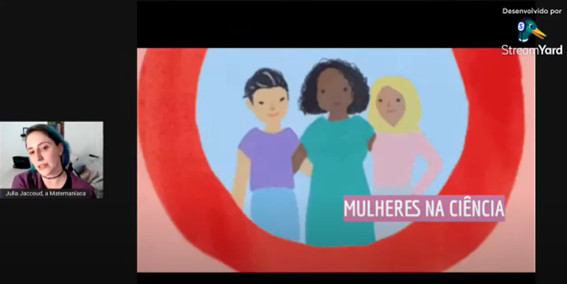 Imagem 4 – Professora Julia reflete sobre a importância das mulheres na ciência