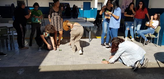 Imagem 10 – Verificação de que os carrinhos se movem com a incidência de luz solar