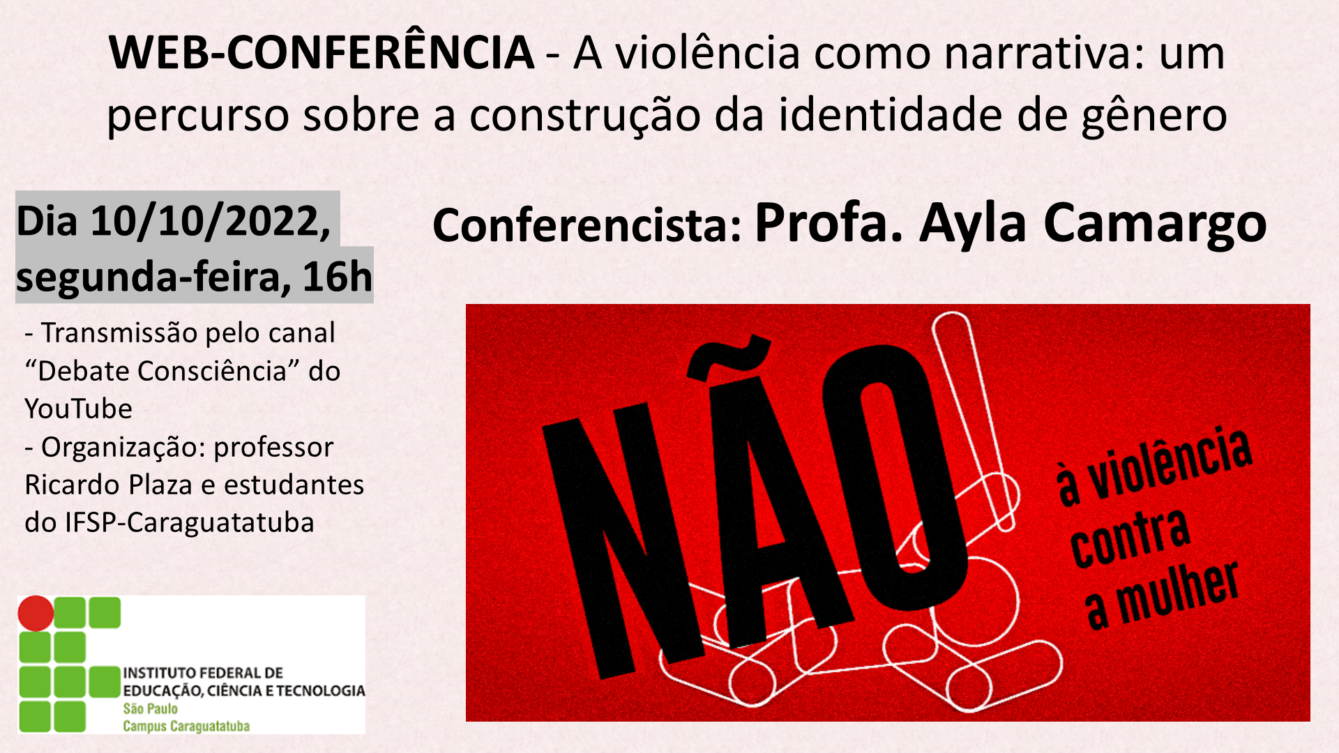 Imagem - Cartaz da webconferência de 10 de outubro de 2022