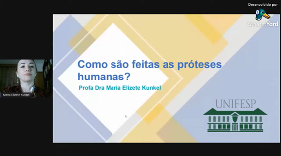 Imagem 3 – Slide inicial apresentado pela professora Maria Elizete