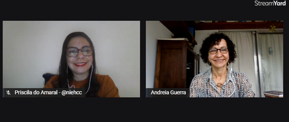 Imagem 1 Professoras Priscila do Amaral e Andreia Guerra