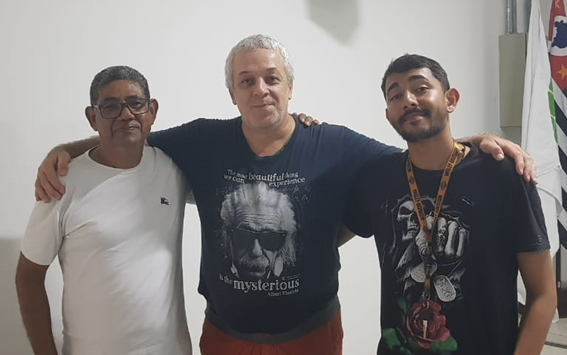 Imagem 4 – Professores José Carlos, Ricardo Plaza e Thauan Vicarone