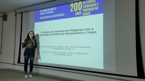 Imagem 5 – Apresentação de Karina Tristante