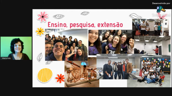 Imagem 4 – Slide sobre ensino, pesquisa e extensão