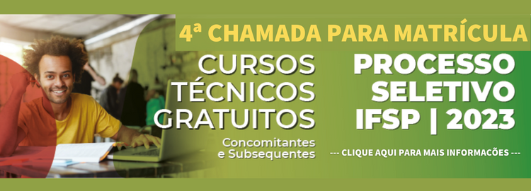 Processo Seletivo 1° Semestre de 2023 - Concomitante e Subsequente
