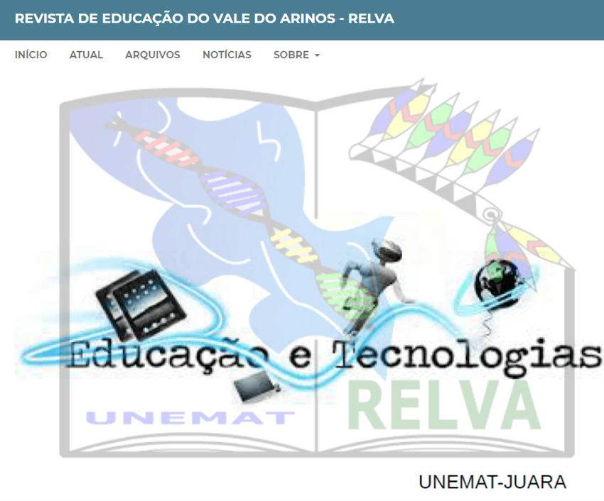 Imagem 3 – Imagem do site do periódico RELVA