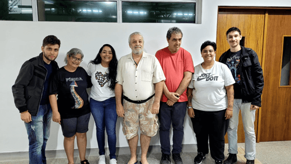 Imagem 2 – William, Jeane, Jadilene, Ricardo, Flávio, Nicoli e Victor