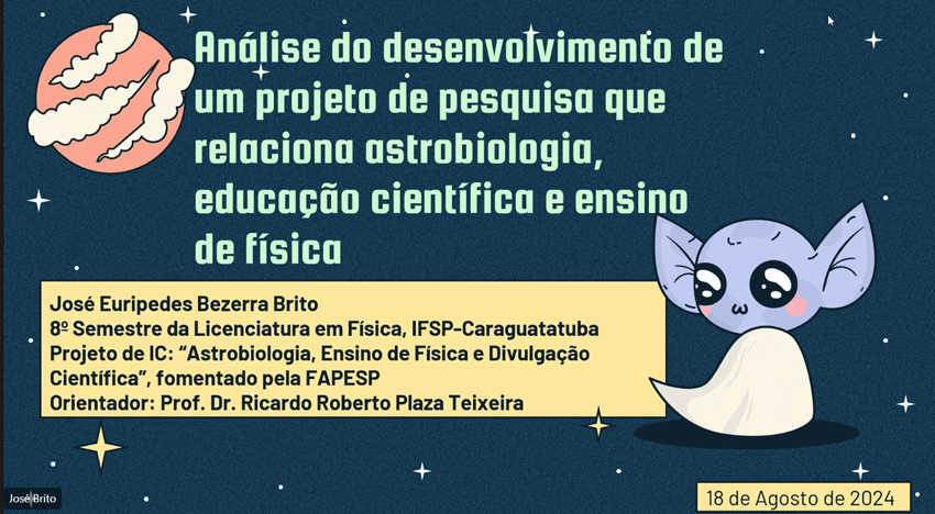 Imagem 2 – Slide inicial da apresentação de José Euripedes