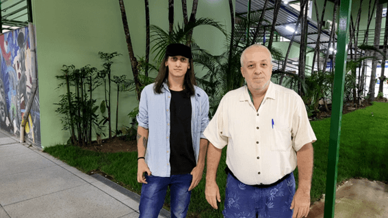 Imagem 1 – José Eurípedes e professor Ricardo Plaza